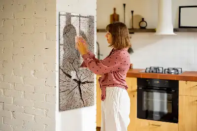 Magnetická popisovací tabule v designu průřezu stromem