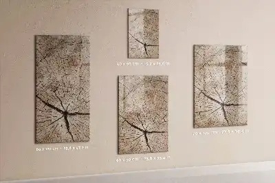 Magnetická popisovací tabule v designu průřezu stromem