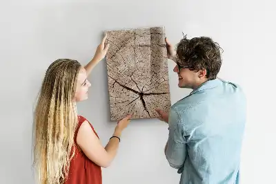 Magnetická popisovací tabule v designu průřezu stromem