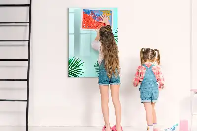 Magnetická tabule na kreslení egzotické listy