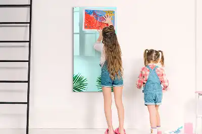 Magnetická tabule na kreslení egzotické listy