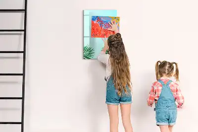 Magnetická tabule na kreslení egzotické listy