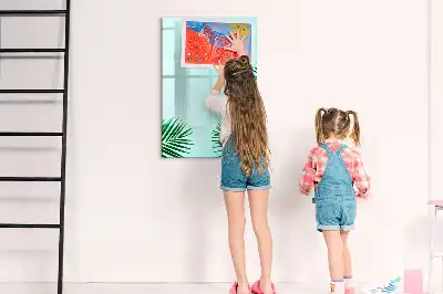 Magnetická tabule na kreslení egzotické listy