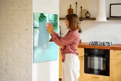 Magnetická popisovací tabule s motivem palmových listů