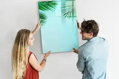 Magnetická popisovací tabule s motivem palmových listů