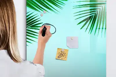 Magnetická popisovací tabule s motivem palmových listů