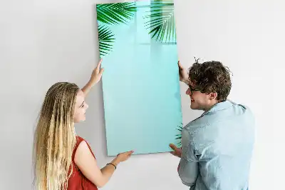 Magnetická popisovací tabule s motivem palmových listů