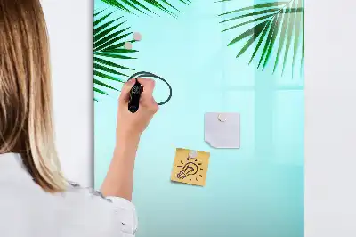 Magnetická popisovací tabule s motivem palmových listů