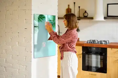 Magnetická popisovací tabule s motivem palmových listů