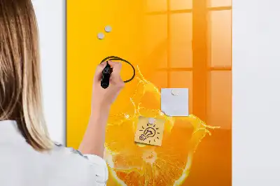 Magnetická tabule na kreslení pomerančový džus