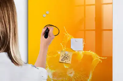 Magnetická tabule na kreslení pomerančový džus