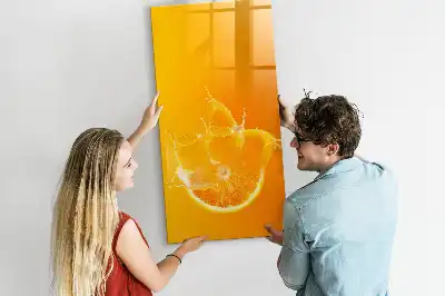 Magnetická tabule na kreslení pomerančový džus
