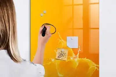 Magnetická tabule na kreslení pomerančový džus