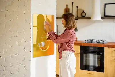 Magnetická tabule na kreslení pomerančový džus