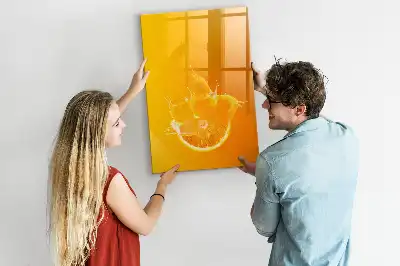Magnetická tabule na kreslení pomerančový džus