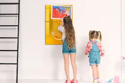 Magnetická tabule na kreslení pomerančový džus