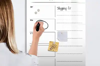 Magnetická popisovací tabule týdenní plánovač jídelníčku