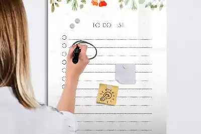 Magnetická tabule na kreslení se seznamem úkolů na dnešek
