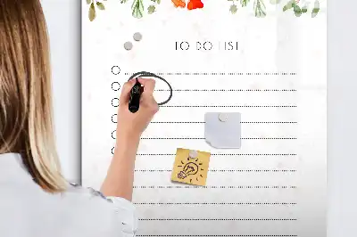 Magnetická tabule na kreslení se seznamem úkolů na dnešek
