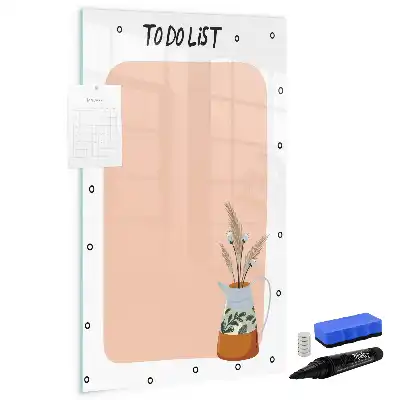 Magnetická popisovací tabule na seznam úkolů