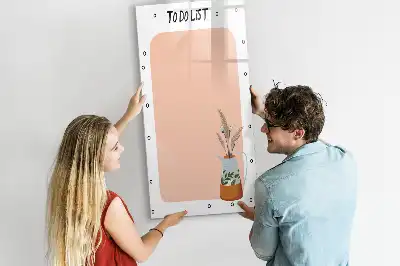 Magnetická popisovací tabule na seznam úkolů