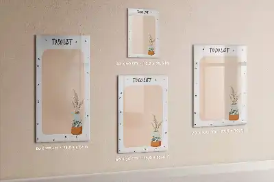 Magnetická popisovací tabule na seznam úkolů