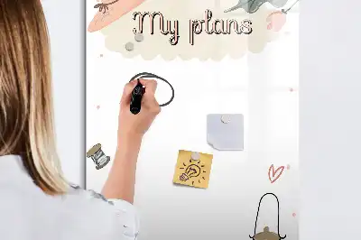 Magnetická kreslicí tabule Moje plány