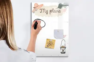 Magnetická kreslicí tabule Moje plány