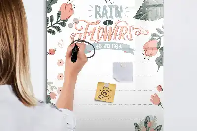 Magnetická popisovací tabule dekorativní seznam