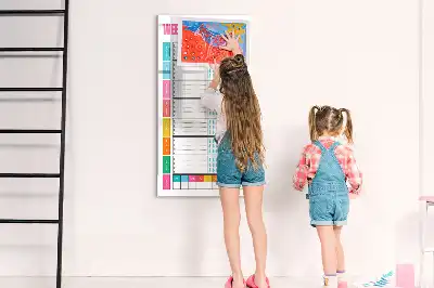 Magnetická popisovací tabule týdenní plánovač jídelníčku