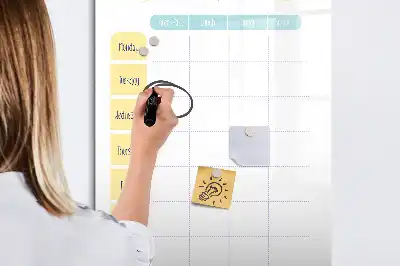 Magnetická popisovací tabule týdenní plánovač jídelníčku