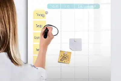 Magnetická popisovací tabule týdenní plánovač jídelníčku