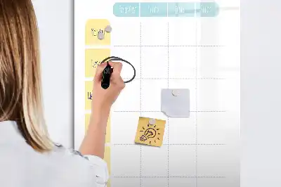 Magnetická popisovací tabule týdenní plánovač jídelníčku
