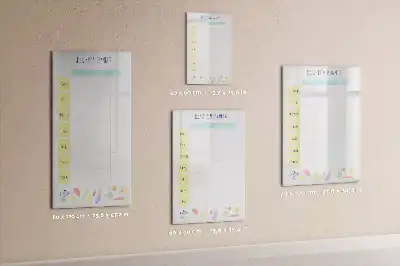 Magnetická popisovací tabule týdenní plánovač jídelníčku