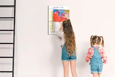 Magnetická popisovací tabule týdenní plánovač jídelníčku