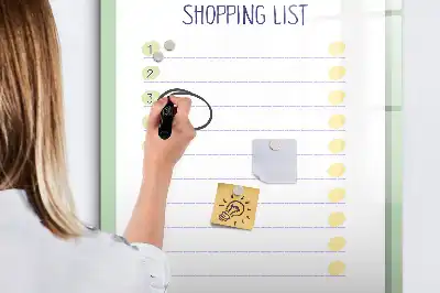 Magnetická tabule na kreslení nákupní seznam