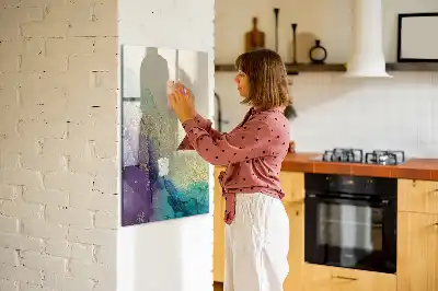 Magnetická popisovací tabule v dekoru barevný mramor