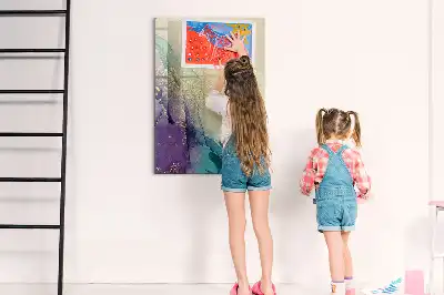 Magnetická popisovací tabule v dekoru barevný mramor