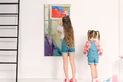 Magnetická popisovací tabule v dekoru barevný mramor