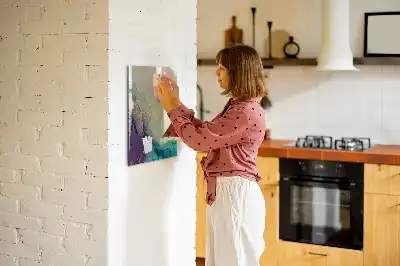 Magnetická popisovací tabule v dekoru barevný mramor
