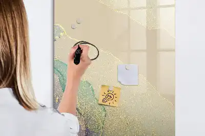 Magnetická popisovací tabule v dekoru barevný mramor