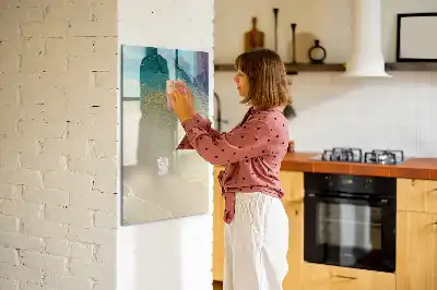 Magnetická tabule na kreslení barevný mramor