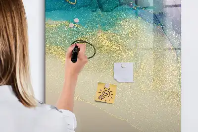 Magnetická tabule na kreslení barevný mramor