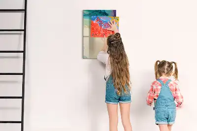 Magnetická tabule na kreslení barevný mramor