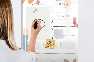 Magnetická tabule na kreslení denní plánovač