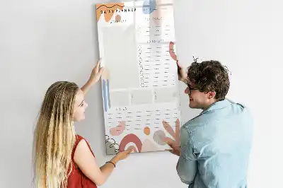 Magnetická tabule na kreslení denní plánovač