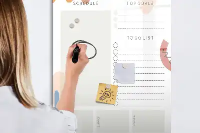 Magnetická tabule na kreslení denní plánovač