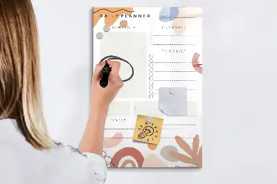 Magnetická tabule na kreslení denní plánovač