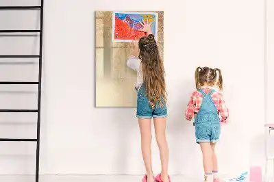 Magnetická tabule na kreslení se vzorem stínu palmových listů