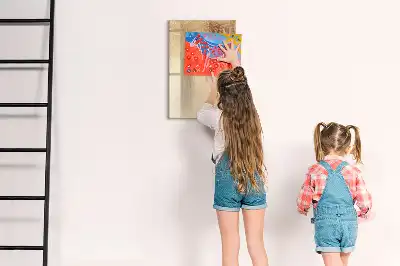 Magnetická tabule na kreslení se vzorem stínu palmových listů